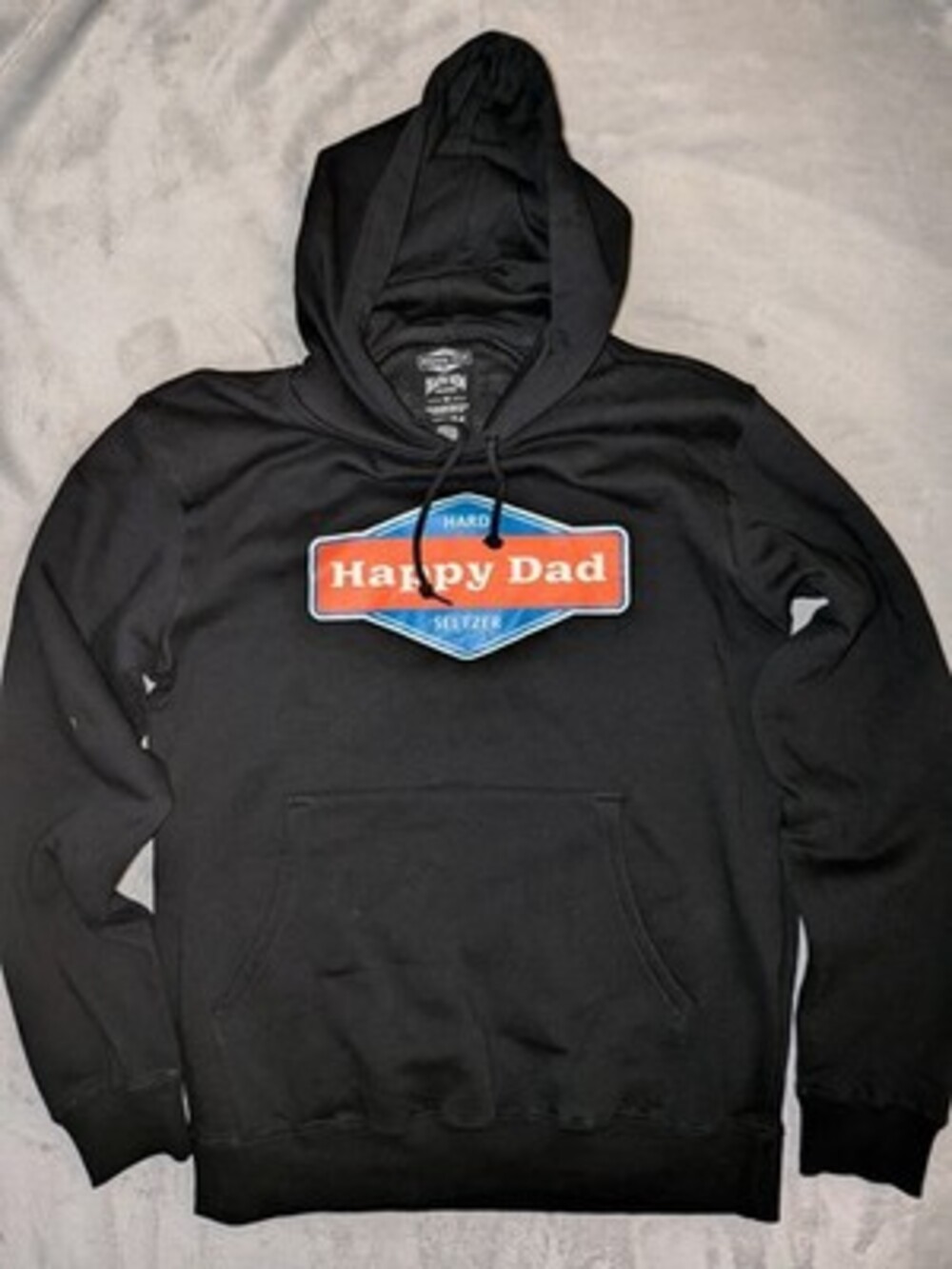 Happy Dad x Death Row Records Collab Hoodie Mens M Black Hard Seltzer Nelk